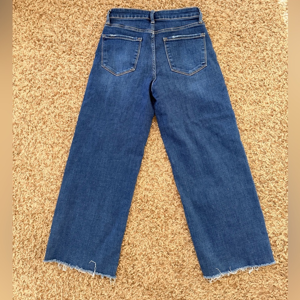 VERVET BY FLYING MONKEY Mid-Blue High-Rise Wide Leg Jeans - Picture 2 of 5